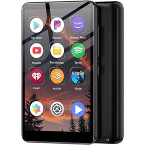 Diofox Lettore MP3 con Bluetooth e WiFi, Lettore MP3 160GB Spotify, Lettore MP4 con schermo touch 4,02 pollici 1080P Android 13, Lettore musicale portatile, Audible, Amazon Music, Player Store