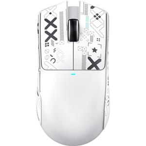 ATTACK SHARK X11 SE Mouse da Gaming Wireless, Sensore PixArt PAW3311, BT/2.4G Wireless/Cablato, 22000 DPI, 65 Ore di Batteria, Mouse da Ufficio e Gaming per Win11/Xbox/PS/Mac (Bianco + Nastro)