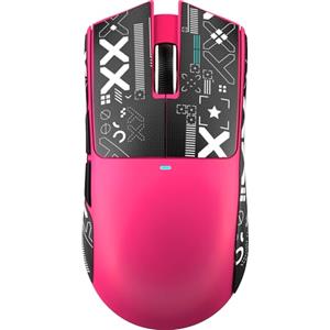 ATTACK SHARK X11 SE Mouse da Gaming Wireless, Sensore PixArt PAW3311, BT/2.4G Wireless/Cablato, 22000 DPI, 65 Ore di Batteria, Mouse da Ufficio e Gaming per Win11/Xbox/PS/Mac (Rosso bacca + Nastro)