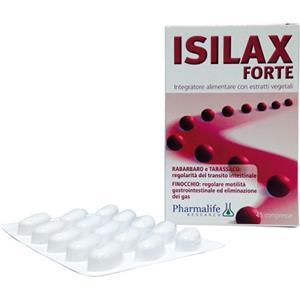 Pharmalife Research Isilax Forte - Integratore Alimentare con Fibre e Rabarbaro per il Transito Intestinale - 45 Compresse