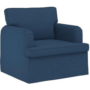 vidaXL Divano Blu 84 x 80 x 85 cm Tessuto, Divano Moderno e stiloso, Design ergonomico, Tessuto Resistente, Sezione modulare Comoda