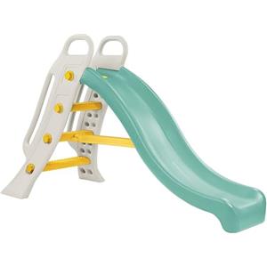 Dolu Grande scivolo da giardino con fontana per bambino dai 2 anni, grande scala e pendenza, scivolo autoportante, attrezzatura da gioco per interni ed esterni