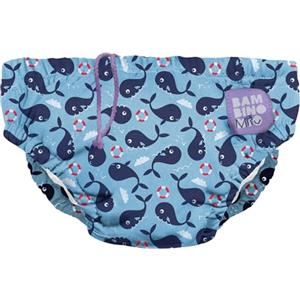 Bambino Mio, Costumino Contenitivo, A Prova di Perdite, Stiloso e Leggero, Balena Blu, Grande (1-2 Anni / 9-12 kg)