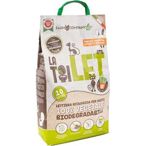 Farm Company La Toilet Lettiera Vegetale Biodegradabile 10 Litri - Ideale per Gatti e Roditori