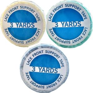 Fadbudss 3 Rotoli di Colla per Extension Adesive, 0,8 cm x 3 iarde strisce adesive per extension, nastro biadesivo per parrucche, nastri di ricambio impermeabili e resistenti al sudore