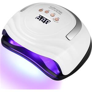 UIHOL Professionale Lampada UV LED Unghie, 380W 81 sfere di lampada a LEDs, Semipermanente Curare Rapidamente Pedicure Fornetto per Tutti i Smalti, Automatico Sensore per Manicure a Casa e in Salone