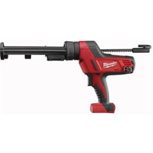 Milwaukee Pistola per Silicone C18 PCG/310C-0B 18V con Portacartuccia da 310 ml e Forza di Spinta Massima di 4500 N