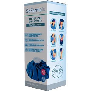 SOFARMAPIU' Borsa Ghiaccio Riutilizzabile 22,8cm - Leggera, Morbida e Flessibile