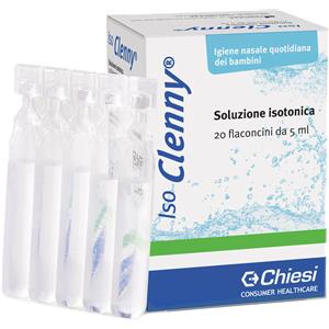 Chiesi Italia Iso Clenny - Soluzione Isotonica Igiene Nasale per Bambini, 20 Flaconcini Monodose da 5 ml