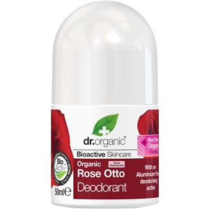 Dr. Organic Deodorante Roll-On Rosa Otto 50 ml - Naturale, Senza Alluminio, Delicato per Pelli Sensibili