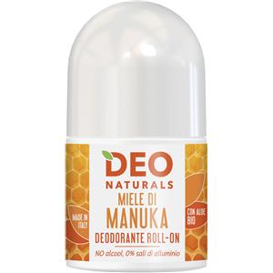 Optima Naturals Deo Naturals Miele di Manuka - Deodorante Roll-On Ipoallergenico 50 ml con Proprietà Antisettiche