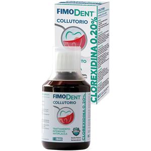 Fimodent Collutorio Antiplacca Clorexidina 0,20% 200 ml con Sistema Antimacchia SPDD e Aroma alla Menta