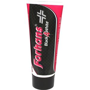 Forhans Black4White Dentifricio Gel al Carbone Attivo 12 ml - Sbiancante Gentile e Non Abrasivo