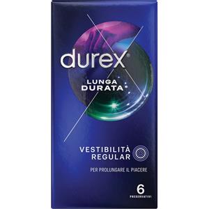 RECKITT BENCKISER H.(IT.) SpA Durex Lunga Durata | Preservativi Ritardanti Vestibilità Regular | 6 Profilattici