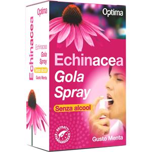 Optima Naturals Echinacea Gola Spray Senza Alcool 20ml - Integratore per il Benessere del Cavo Orale