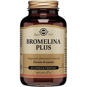 SOLGAR IT. MULTINUTRIENT SpA Solgar Bromelina Plus | Drenaggio Digestione | 60 Capsule Vegetali