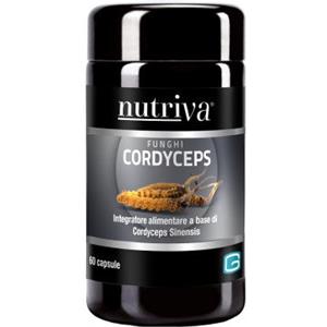 Nutriva Cordyceps 60 Capsule - Supporto Naturale per Difese Immunitarie e Vie Respiratorie