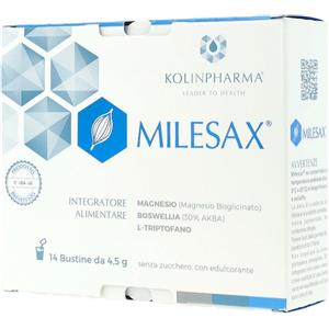 KOLINPHARMA SPA Milesax | Magnesio Boswellia L-Triptofano Tensione | 14 Bustine