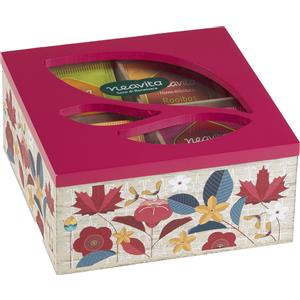 Neavita Cofanetto Legno Bio Rosa con 20 Filtri di Tisane Assortite