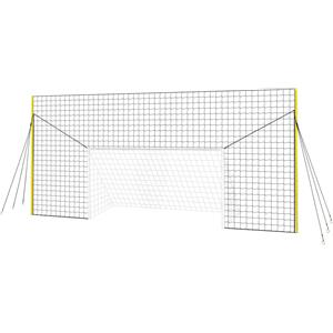Open Goaaal Porta da Calcio Grande Regolabile - Sistema 3 in 1 con Rete di Protezione e Rebounder per Giardino