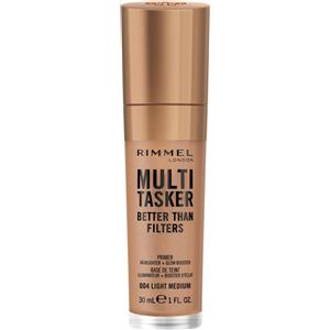 Rimmel Multi-Tasker Better Than Filters 30 ml - Primer, Glow Booster e Illuminante Vegano, 004 Light Medium