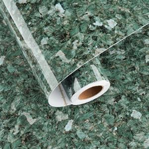 HotDecor Carta Da Parati Effetto Marmo Verde Per Armadio Tavolo Pellicola Adesiva Per Mobili Carta Parati Adesiva Muro Moderna Per Bagno Cucina Lavabile Rotolo Adesivo Verde Per Mobili 40cm x 200cm