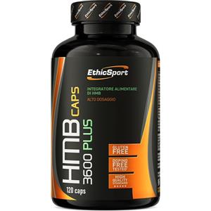 Ethicsport Hmb 3600 Plus - Integratore per il recupero e la funzionalità muscolare, 120 capsule