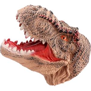 Generico Burattino Dinosauro - 7,48 Pollici Marionetta Testa Di T-reх | Guanto Flessibile In Gommа, Giocattolo Educativo Per Bambini, Realistico, Ideale Per Spettacoli, Feste E Giochi Di Ruolo