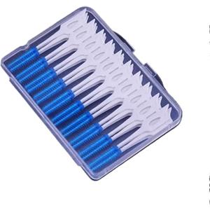 FJOADNVM Scovolini 40/120 pezzi Spazzolino interdentale in silicone for pulire le fessure dei denti Stuzzicadenti dentali(Blue 40Pcs)
