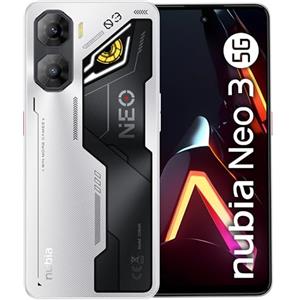 nubia Neo 3 5G Smartphone Gaming Android 15, 8+12GB RAM Dinamica + 256GB ROM, Display 6.8" FHD+ 120Hz, Camera 50MP, Smartphone Dual SIM 5G, NFC, Batteria 5230mAh, Alte Prestazioni, Cyber Silver