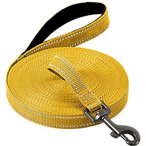 COMSLE Guinzaglio Addestramento per Cani, Lunghina per Cane Cani 3 metri / 5 metri / 10 metri / 15metri / 20metri con Gancio Robusto e Manico Imbotita, Guinzaglio per Cani Piccola e Taglia Grande