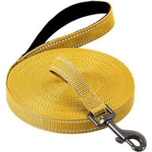 COMSLE Guinzaglio Addestramento per Cani, Lunghina per Cane Cani 3 metri / 5 metri / 10 metri / 15metri / 20metri con Gancio Robusto e Manico Imbotita, Guinzaglio per Cani Piccola e Taglia Grande