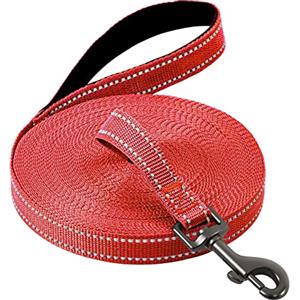 COMSLE Guinzaglio Addestramento per Cani, Lunghina per Cane Cani 3 metri / 5 metri / 10 metri / 15metri / 20metri con Gancio Robusto e Manico Imbotita, Guinzaglio per Cani Piccola e Taglia Grande