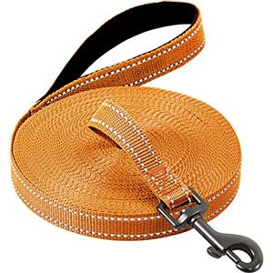 COMSLE Guinzaglio Addestramento per Cani, Lunghina per Cane Cani 3 metri / 5 metri / 10 metri / 15metri / 20metri con Gancio Robusto e Manico Imbotita, Guinzaglio per Cani Piccola e Taglia Grande