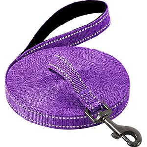 COMSLE Guinzaglio Addestramento per Cani, Lunghina per Cane Cani 3 metri / 5 metri / 10 metri / 15metri / 20metri con Gancio Robusto e Manico Imbotita, Guinzaglio per Cani Piccola e Taglia Grande