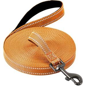 COMSLE Guinzaglio Addestramento per Cani, Lunghina per Cane Cani 3 metri / 5 metri / 10 metri / 15metri / 20metri con Gancio Robusto e Manico Imbotita, Guinzaglio per Cani Piccola e Taglia Grande