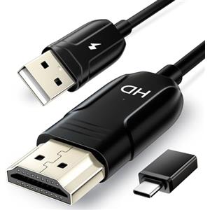 LXJADAP Cavo HDMI Wireless Per iPhone, Streaming Video Da iPhone, iPad, Android, Tablet, Laptop, Windows A TV/monitor/proiettore, Adattatore HDMI Wireless Con AirPlay E Miracast