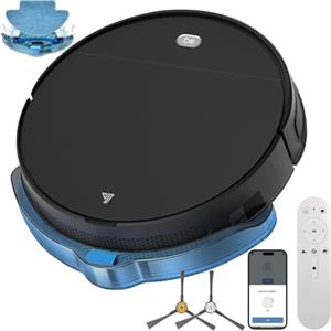 Yigars 2026 Robot Aspirapolvere Lavapavimenti 2in1 Robot Aspirapolvere con Fino a 4500Pa 120 Minuti 7,8cm Ultra Sottile App/Alexa Anti-groviglio Ideale per Pulizia Domestica/Peli Animali-Nero