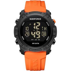 Naviforce Orologio digitale sportivo impermeabile da uomo con cronometro, allarme, cinturino in gomma, orologio da polso per donna