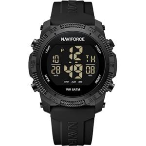 Naviforce Orologio digitale sportivo impermeabile da uomo con cronometro, allarme, cinturino in gomma, orologio da polso per donna