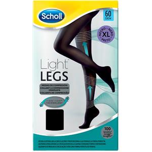Scholl Lightlegs Collant a Compressione Graduata 60 Denari Taglia XL Colore Nero