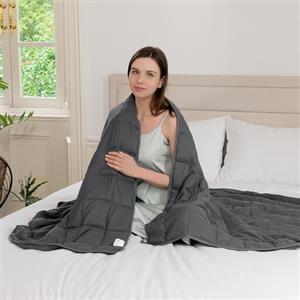 Good Nite Coperta Ponderata Benessere Antistress Coperta Pesante Sensoriale Rilassante per Adulti Coperta Ponderata Bambini Grigio 8kg 150x200cm