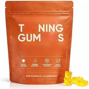 Generico Caramelle Gommose Autoabbronzanti, Per Una Pelle Radiosa E Idratata Dall'Aspetto Naturale, Effetto Abbronzante