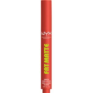 Nyx Professional MakeUp Fat Matte Smooth Color Lipstick 03 Coral Cuddlin' 2g - Rossetto mat