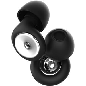 LureLuxe Tappi orecchie in silicone morbido,Tappi Orecchie Riduzione Del Rumore,Tappo per orecchio silicone morbido riutilizzabile,in 4 misure (XS/S/M/L),per sonno,viaggi e concerti(Argento)