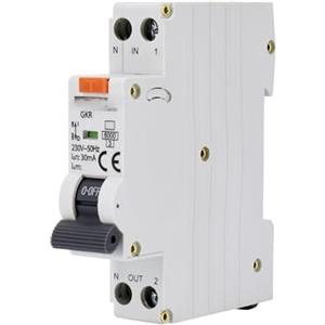 Blendend Interruttore differenziale RCBO 1P B 20A 30mA Tipo A, protezione elettrica per impianti residenziali e commerciali.