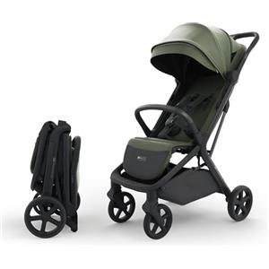 kk Kinderkraft Kinderkraft NUBI 3 Passeggino Urbano, fino a 22 kg, Buggy, Con chiusura automatica, Capottina impermeabile, filtro UPF50+, Leggero 8.7kg, Posizione reclinata, Cinture di sicurezza a 5 punti, Verde