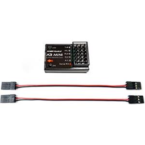 QWinOut HOBBYEAGLE A3 MINI - Sistema stabilizzatore giroscopio a 6 assi, bilanciamento con ricevitore seriale multiprotocollo per aereo elettrico RC (mini A3 con cavo)