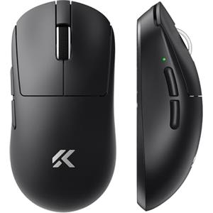 MCHOSE A7V2 Pro Mouse da gioco wireless ultraleggero, sensore 26000 DPI, frequenza di campionamento 8K Hz, 650 IPS, mouse da gioco con BT 5.0, 2,4 GHz e cavo, oltre 200 ore di durata della batteria