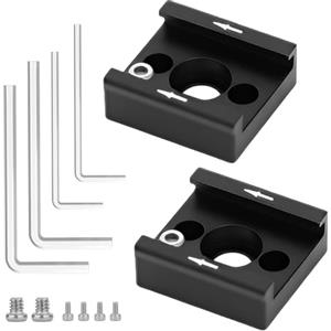 LuxStellar Set di 2 adattatori Cold Shoe universali per fotocamera e accessori, Cold Shoe Mount per microfoni, luci LED, videocamere, DSLR e action camere